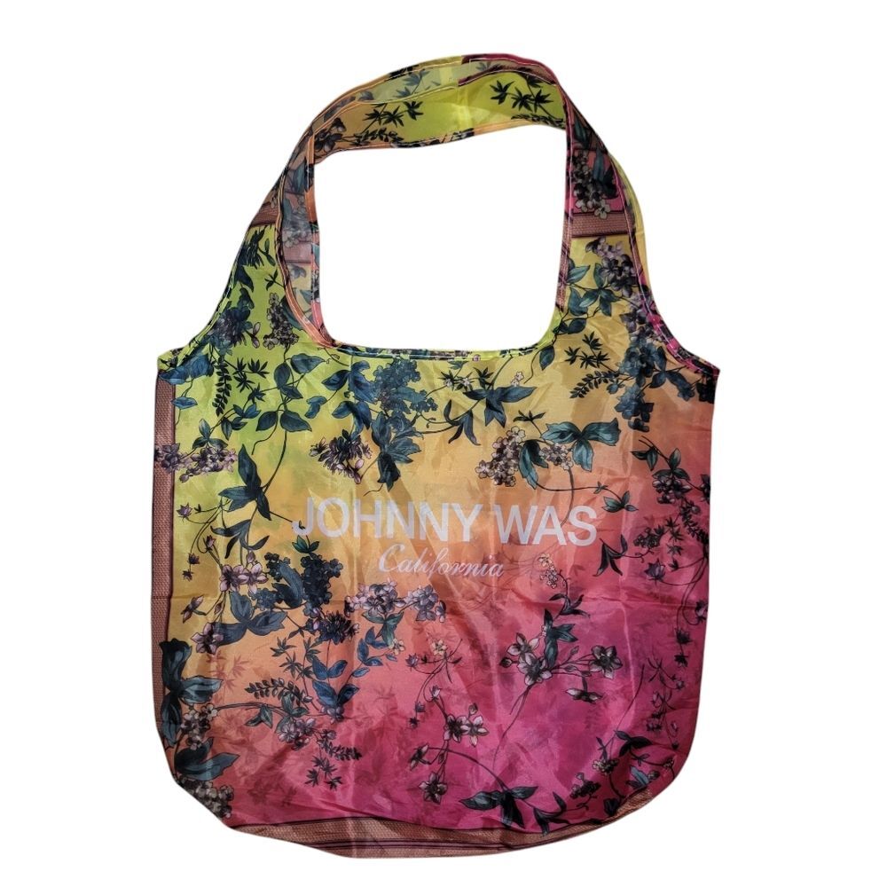 Johnny Was tote bag Fall 2023 recycled  leaves ombré shoulder bag